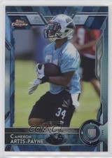 2015 Topps Chrome Rookies Hot Box Blue Diamond Refractor Cameron Artis-Payne 0f3