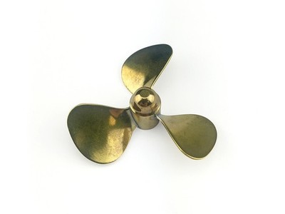 Modellboot Messing Propeller 3 Blatt 30mm 35mm 40mm M4 Gewinde RH LH Airsail