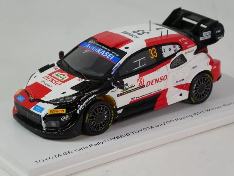 Spark S6731 Toyota GR Yaris Rally1 miniature 1/43 souvenir de la victoire historique au Japon