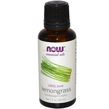 Lemongrass (100% Pure), 1 oz - NOW Foods Essential Oils