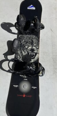 Nitro , Team Series Snowboard, With Burton Bindings Art By Dennis
