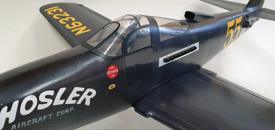 Aeroclass Shockproof Repairable Bottle Foam P-63C Hosler Kingcobra Airplane ARF - Image 4 of 4