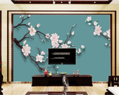 3D Simple Flower Branch 11366NA Wallpaper Wall Mural Removable Self-adhesive Fay