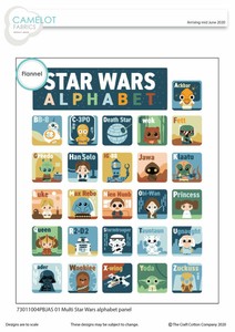 star wars fabric panel