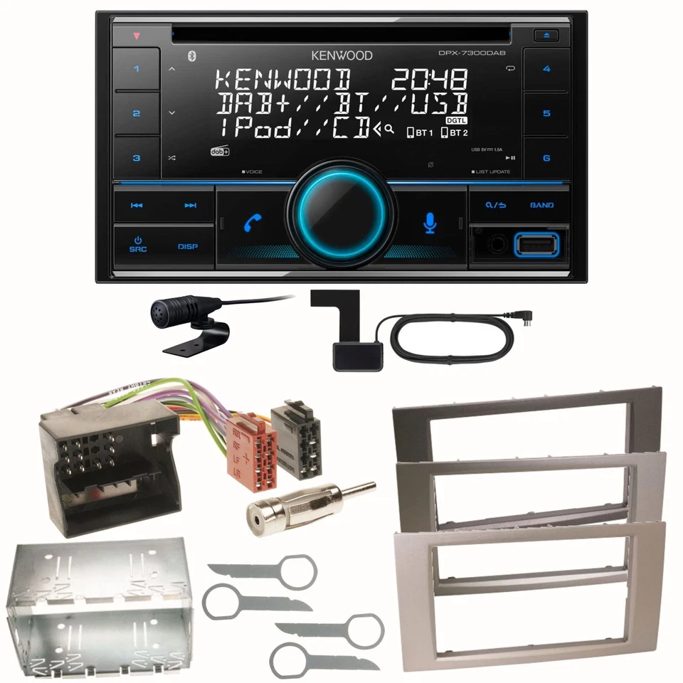 Kenwood DPX-7300DAB Bluetooth DAB Einbauset für Ford Focus Fusion Galaxy S-Max - Bild 1 von 1