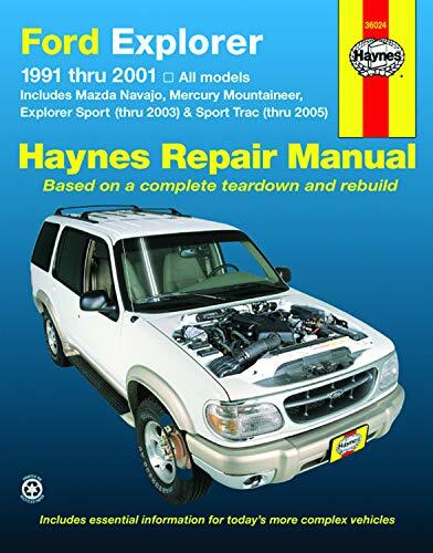 1991-2001 Ford Explorer, Mazda Navajo & Mercury Mountaineer Haynes Manual 5915 - Picture 1 of 1