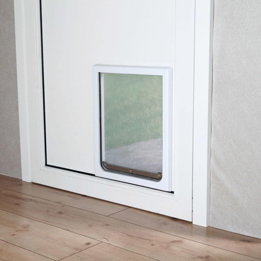 Pet Products 2Way Locking Dog Door, Medium to XLarge Dogs, White eBay