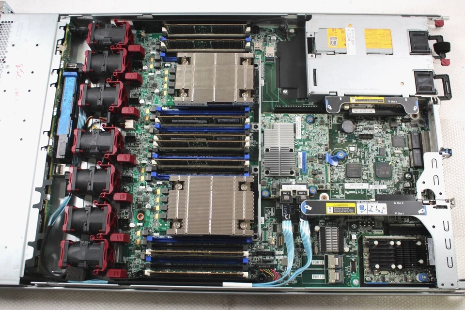 HP DL360 gen9 2* E5-2670v3 128GB RAM P440ar 6*1TB SATA 2*146GB SAS 8*SFF Server - Image 2 of 4