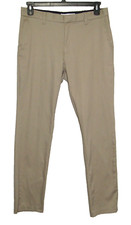 Tan Chino Pants Men 32x32 Slim-Fit Straight Wrinkle Resistant Amazon Essentials
