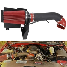 4" Black Cold Air Intake+Heat Shield Kit For 99-06 GMC/Chevy V8 4.8L/5.3L/6.0L
