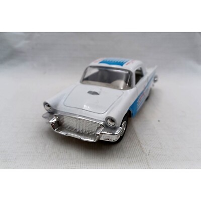 Junye Toys Ford Thunderbird Classic Team White Pull Back Plastic