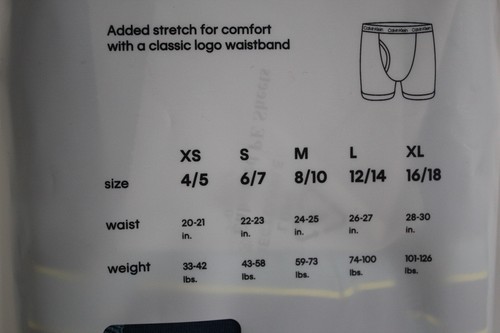 CALVIN KLEIN Boy's 2 Pack Cotton Stretch Boxer Briefs size M (8-10) New - Picture 2 of 2