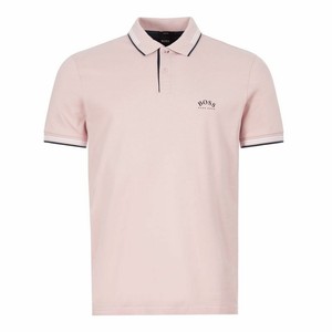 Hugo Boss athleisure Paul incurvée Polo Shirt-Lt Rose-XXL-Slim Fit-RRP £ 79  | eBay