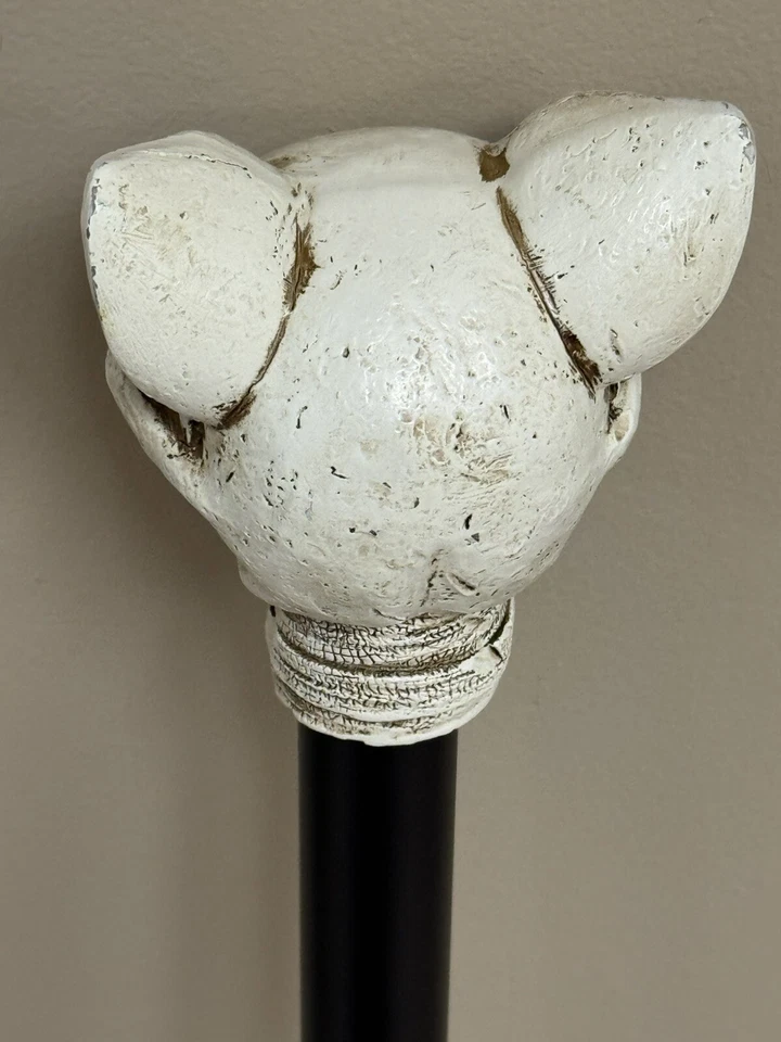 Spirit Halloween Cat Skull Cane Staff Black White  Costume Cosplay 36” Halloween - Image 2 of 4