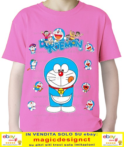DORAEMON t shirt gatto spaziale tshirt Nobita Guglia cartoni boing manga anni 80 - Foto 13 di 19