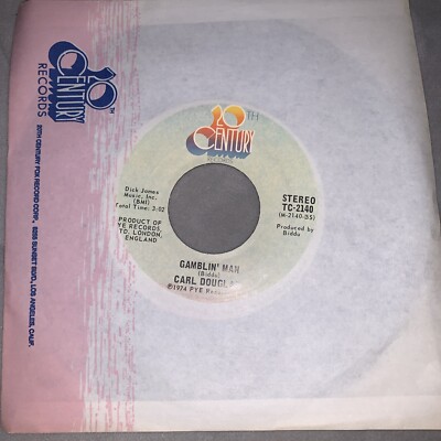 Carl Douglas   Kung Fu Fighting / Gamblin' Man, 7'' Vinyl/45 RPM, 1974