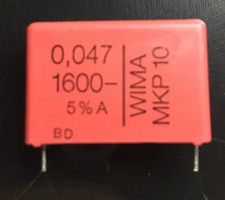  3 WIMA MKP10 0.047uF 0,047 F 47nF 1600V 5 pitch:27.5mm Capacitor