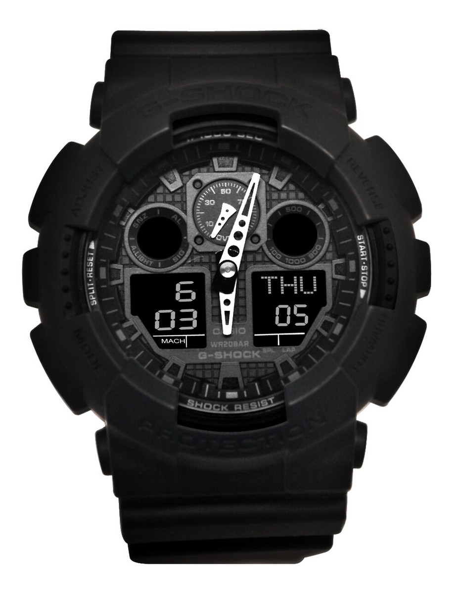 Casio GA100-1A1 G-Shock X-Large Black Ana / Digi Men Watch NEW | eBay