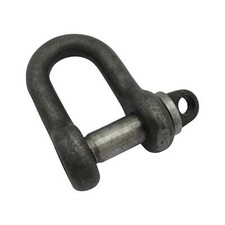 3.75 Ton Self Colour Large Dee Shackle With Screw Pin - 3750KG D High Tensile
