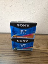 Sony DVC Digital Video Cassette 60 Min Premium Color Blank Lot Of 2