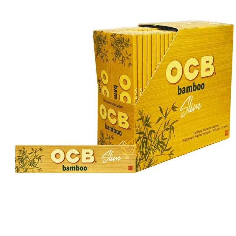 New Bamboo OCB Rolling Paper King Size Slim Ultra Thin Skins / Papers