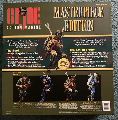 GI JOE ACTION MARINE Masterpiece Edition NIB AFRICAN AMERICAN w