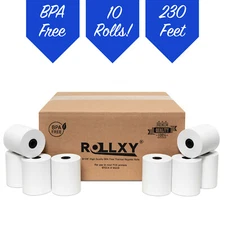 3 1/8" X 230' THERMAL POS CASH REGISTER RECEIPT PAPER - 10 Rolls per Case
