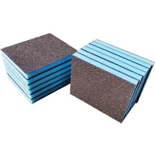 12 Pack 80 Grit Coarse Grade Sanding Sponge Blocks Washable and Reusable Sand...