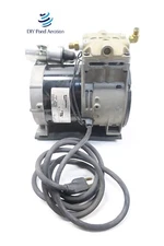 NEW THOMAS 688CE44 Piston Air Compressor/Vacuum Pump, Aerator, 1/3hp w/Cord!