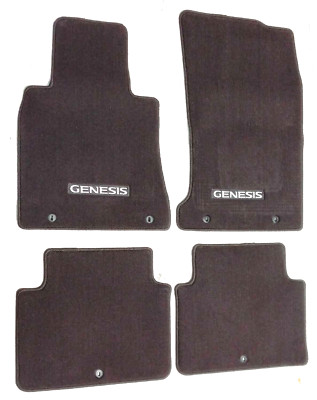 New OEM Hyundai Genesis 2015-2020 G80 Floor Mats Brown 4 pc AWD  B1114-ADUOO-RNB