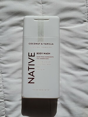 Native Coconut & Vanilla Body Wash Sulfate & Paraben Free 11.5 oz. 