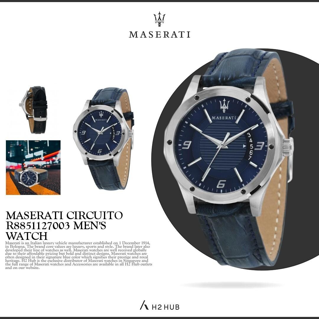 Montre Maserati Circuit argentée idéale pour vos rendez-vous d'affaires