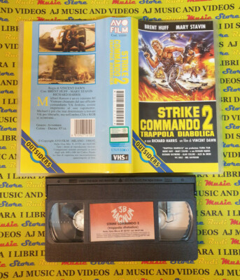VHS film STRIKE COMMANDO 2 trappola diabolica 1992 AVO FILM 10100 (F147) no dvd