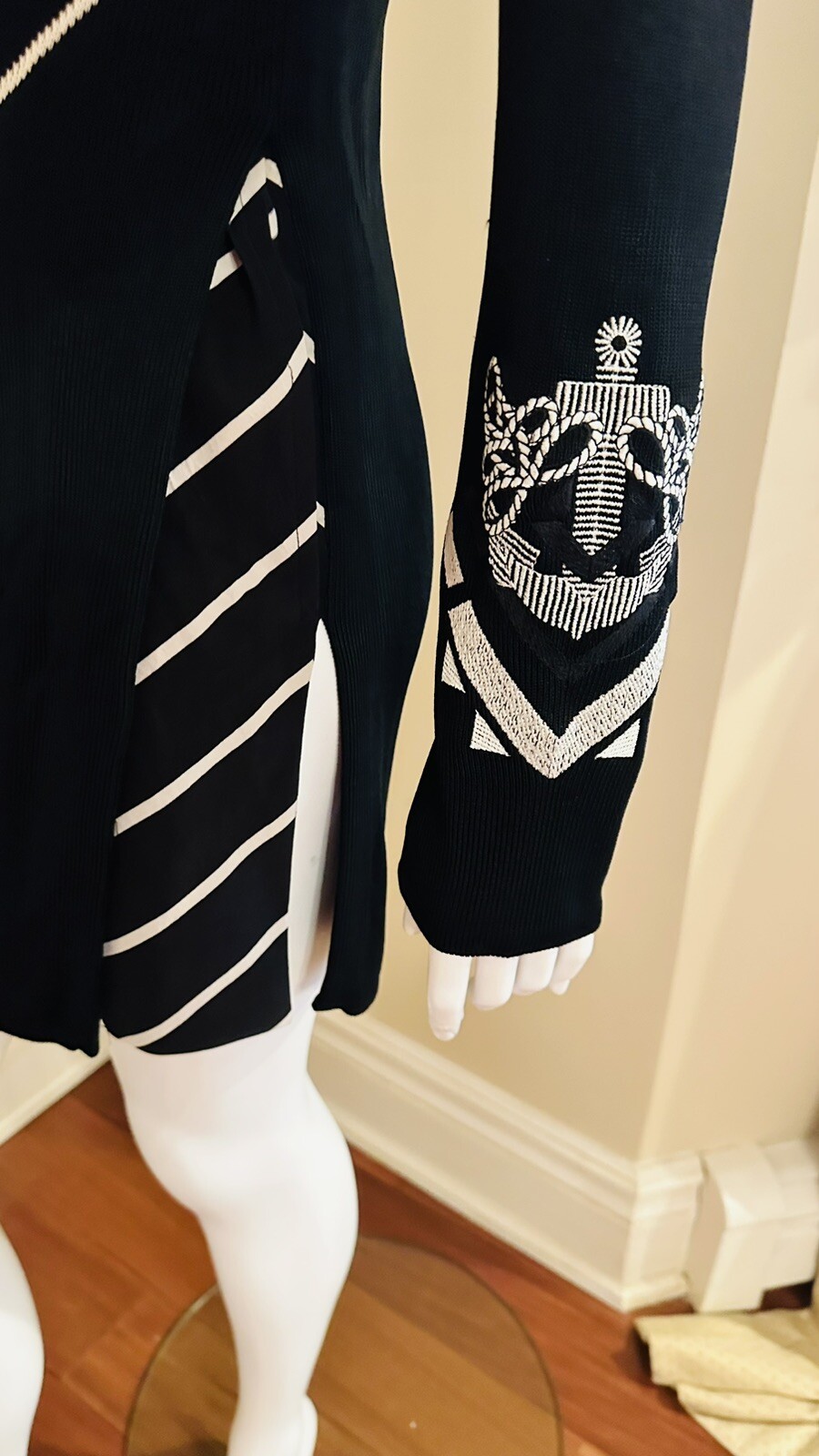 RARE GIANFRANCO FERRE Optical Patterned Embroider… - image 11