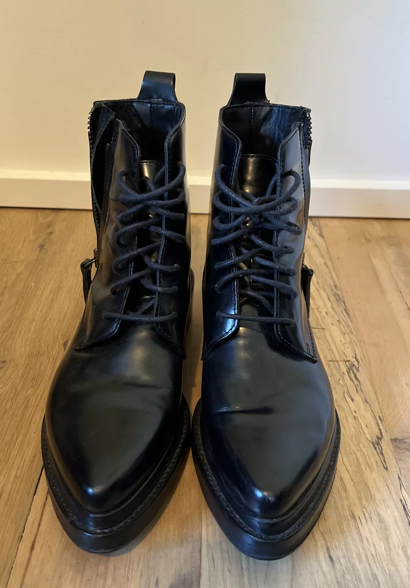 Acne lace up boots 2025