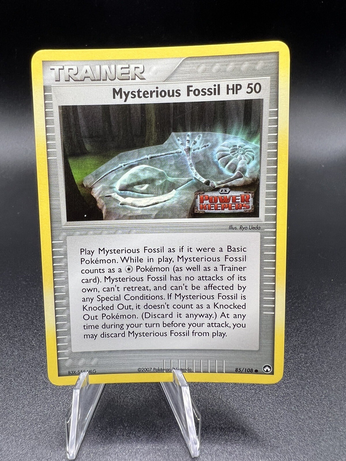 Mysterious Fossil - 85/108 - Common Reverse Holo Power Keepers Pokemon NM Aa23