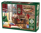 Lodge Cat 1000 Piece Jigsaw Puzzle Cobble Hill New