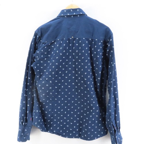 Goliath Shirt Mens Size Large Blue Long Sleeve Button Up Casual - Picture 7 of 10