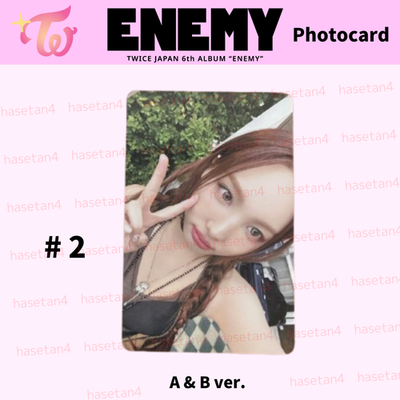 TWICE JAPAN 6th ALBUM ENEMY ALBUM PHOTO CARD JAPAN POB ONCE JAPAN