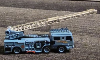 1986 Hasbro Takara Transformers G1 Hot Spot Defensor Fire Engine FULL LADDER