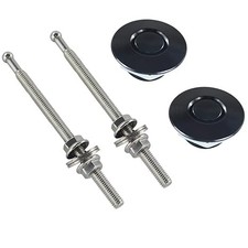 2pcs 1.25 Style Quick Latch Bumper Release Fastener Push Button Billet Hood Pin