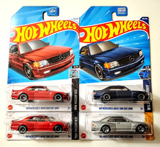 Hot Wheels Lot 4 89 Mercedes-benz 560 Sec Amg Hw Modified Hw Turbo 2024 2025