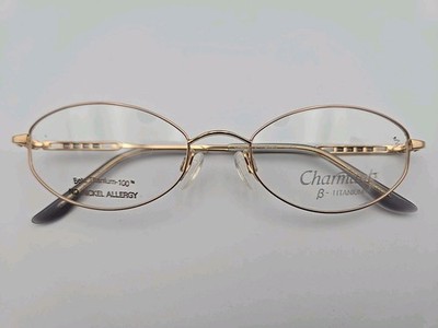 CHARMANT CH8276 LA Gold Purple B Titanium 52-18-140mm Eyeglasses Frames Only