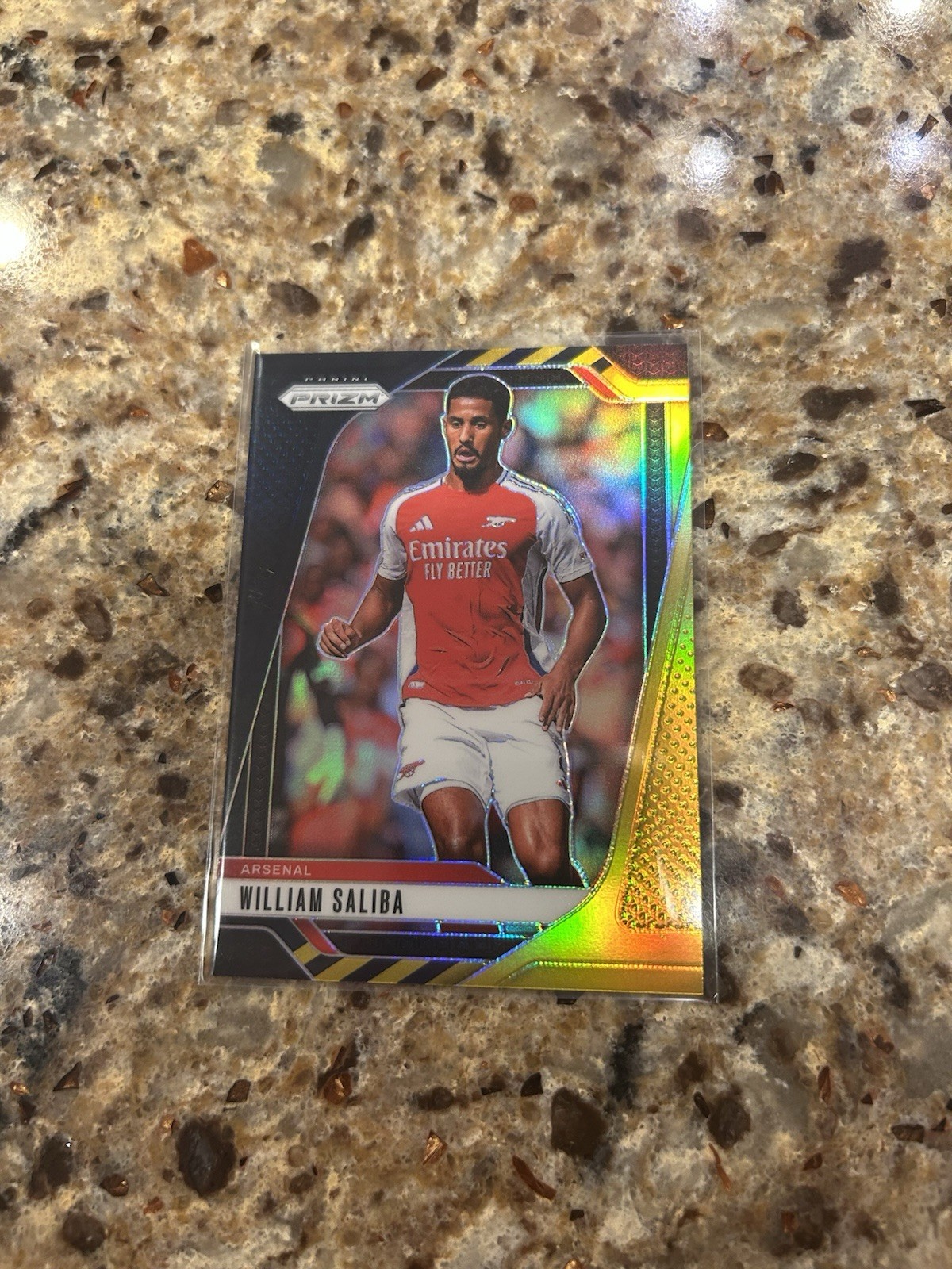 2024/25 Panini Prizm Black Gold /8 Arsenal William Saliba