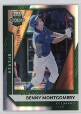 2021 Panini Elite Extra Edition Status Green /499 Benny Montgomery #8 ms9