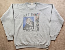 VINTAGE 90s Martin Luther King Jr. I Have A Dream Crewneck Sweatshirt Size XXL