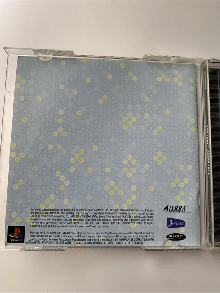 You Don’t Know Jack Ps1 CIB Black Label - Image 3 of 4