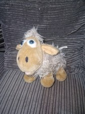 RICHARD LANG SHAGGY SHEEP LAMB WITH SOFT TOY big eyes 9” long