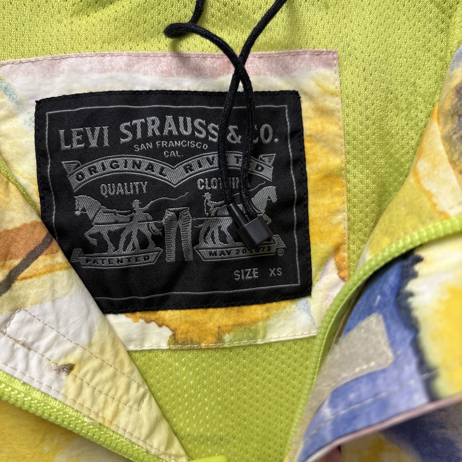 levi's windbreaker jacket pullover xs - image 2