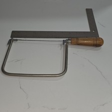 Vintage Coping Saw Steel Blade Wood Handle Me...